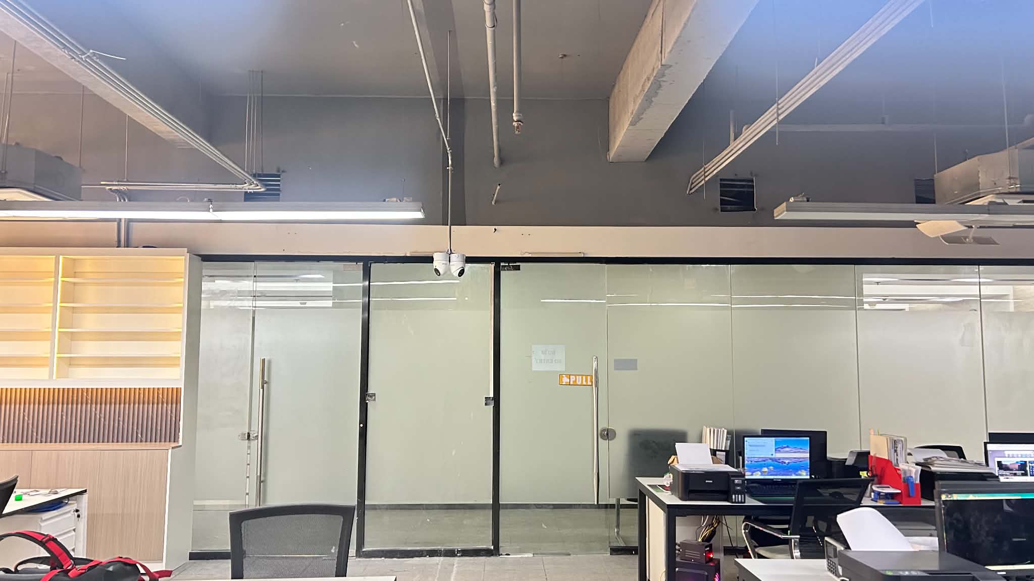 Everyday Pharmacy office area after infrastructure preparation work.